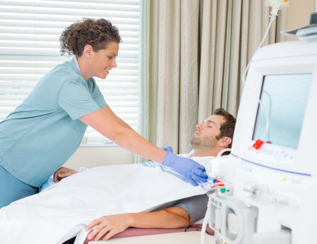 dialysis nurse covering patient with blanket, dialysis nurses duties