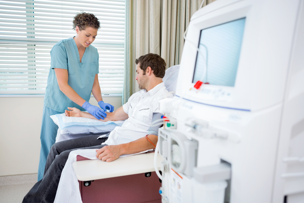 Preparing Patient for Dialysis